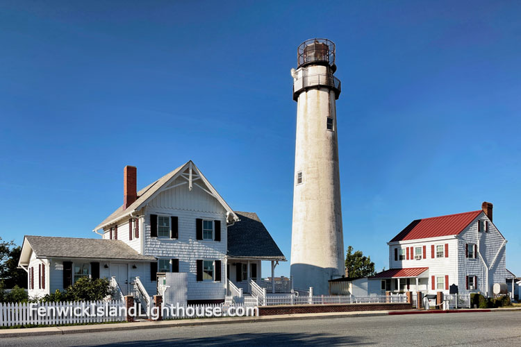 Image of the Fenwick Island Lighthouse with wires removed