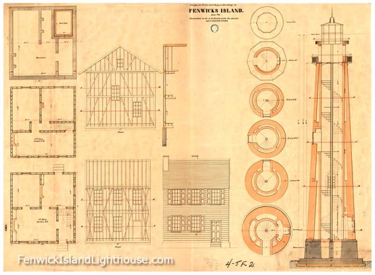 Lighthouse Plans for Fenwick’s Island Delaware – Fenwick Island Lighthouse