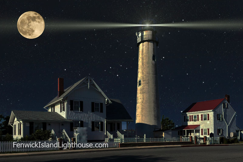 night light beacon - the fenwick island lighthouse