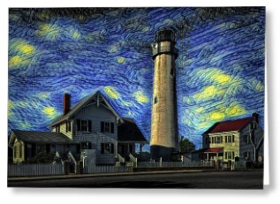 fenwick island lighthouse greeting card