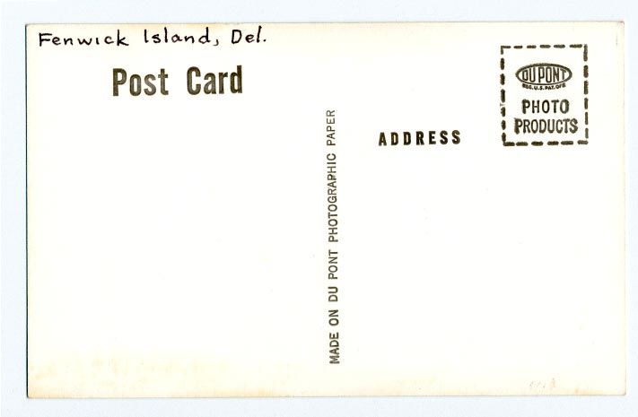 lighthouse postcard reverse - smithsonian